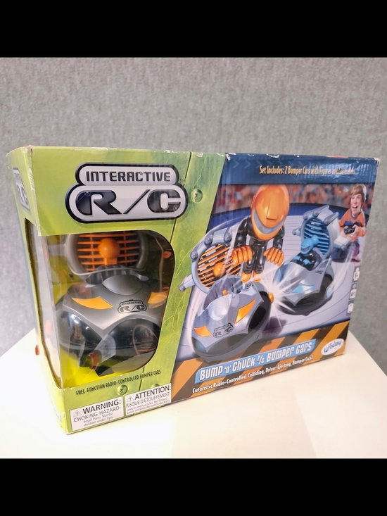 kid galaxy Other - Bump n' Chuck 2-Pack Bumper Cars - Silver & Orange